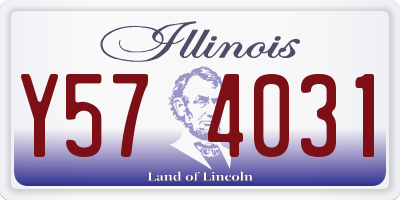 IL license plate Y574031