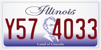 IL license plate Y574033