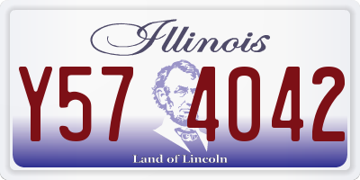 IL license plate Y574042