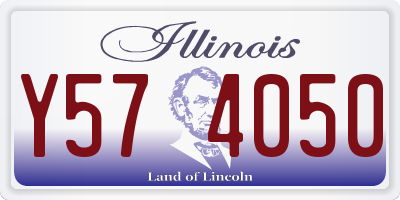 IL license plate Y574050