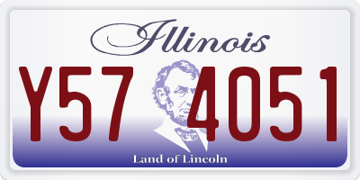 IL license plate Y574051