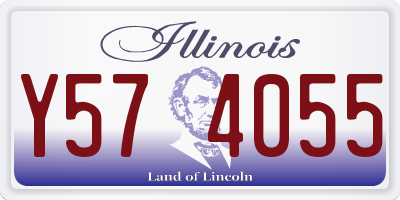 IL license plate Y574055