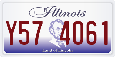 IL license plate Y574061