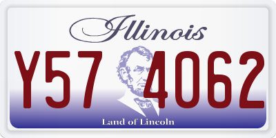 IL license plate Y574062
