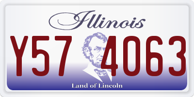 IL license plate Y574063