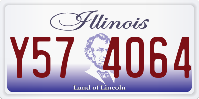 IL license plate Y574064