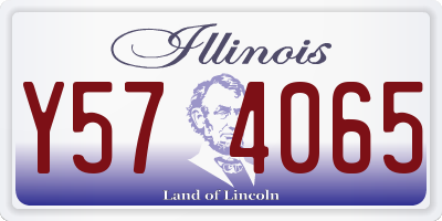 IL license plate Y574065