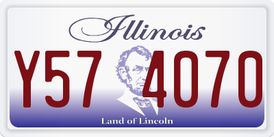 IL license plate Y574070
