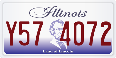 IL license plate Y574072