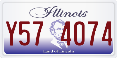 IL license plate Y574074