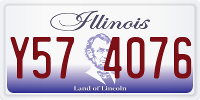IL license plate Y574076