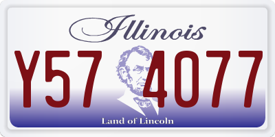 IL license plate Y574077