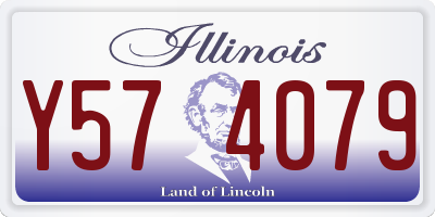 IL license plate Y574079