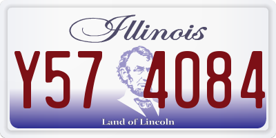 IL license plate Y574084