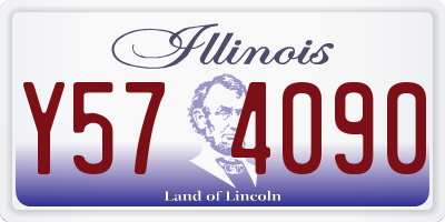 IL license plate Y574090