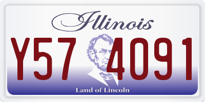 IL license plate Y574091