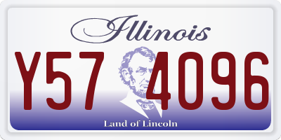 IL license plate Y574096