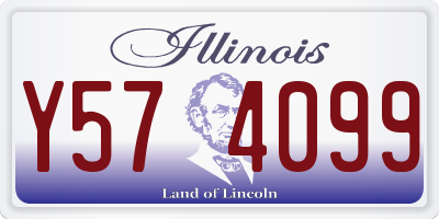 IL license plate Y574099