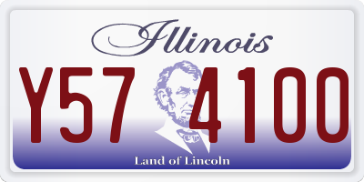 IL license plate Y574100