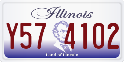 IL license plate Y574102