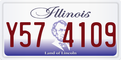 IL license plate Y574109