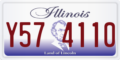 IL license plate Y574110