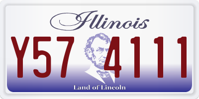IL license plate Y574111