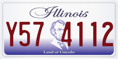 IL license plate Y574112