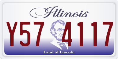 IL license plate Y574117