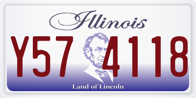 IL license plate Y574118