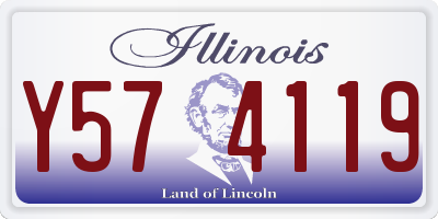 IL license plate Y574119