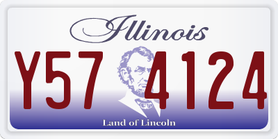 IL license plate Y574124