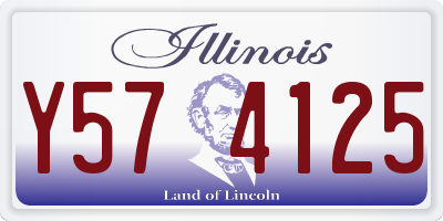IL license plate Y574125