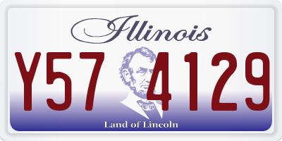 IL license plate Y574129