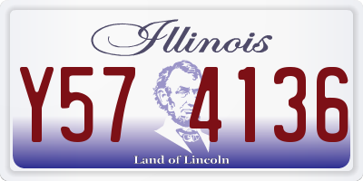 IL license plate Y574136