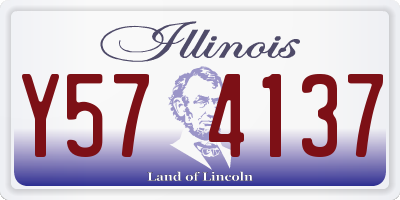 IL license plate Y574137