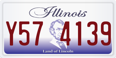 IL license plate Y574139