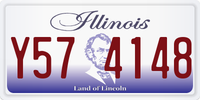 IL license plate Y574148