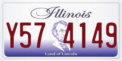 IL license plate Y574149