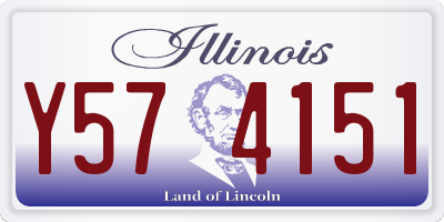 IL license plate Y574151