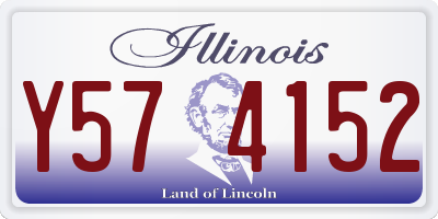 IL license plate Y574152