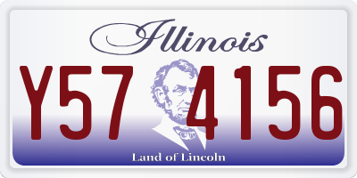 IL license plate Y574156