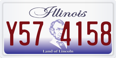 IL license plate Y574158