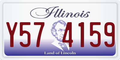 IL license plate Y574159
