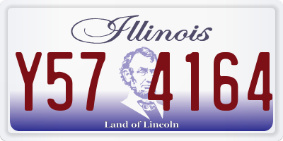 IL license plate Y574164