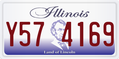 IL license plate Y574169