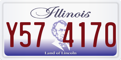 IL license plate Y574170