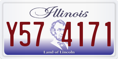 IL license plate Y574171
