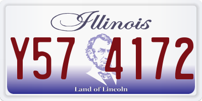 IL license plate Y574172
