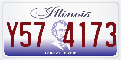 IL license plate Y574173